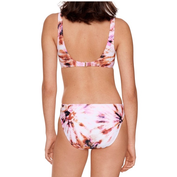 NO BOUNDARIES Womens Tie Dye Swimsuit Size Large 11-13 Removable Light Pads New - Picture 3 of 9